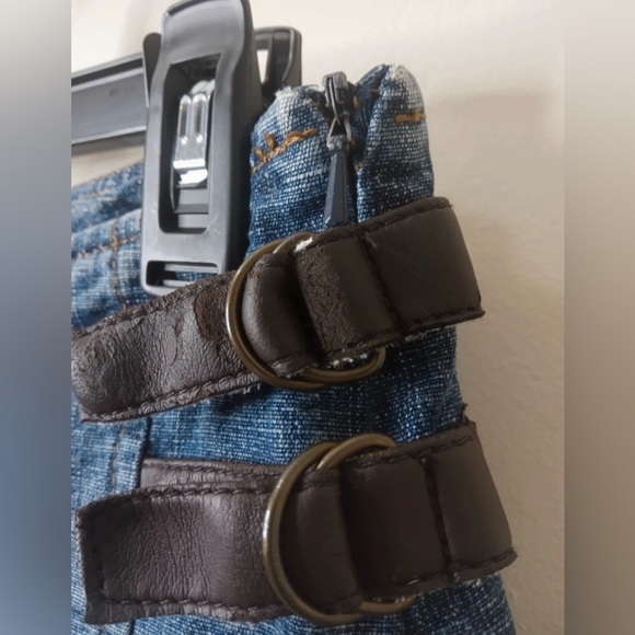 Tyte Pleated Denim Mini Skirt with Buckle Detail Size 3 - Picture 7 of 11